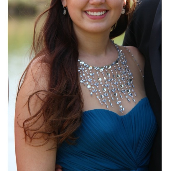 Beautiful beaded full length prom dress! - Picture 2 of 2