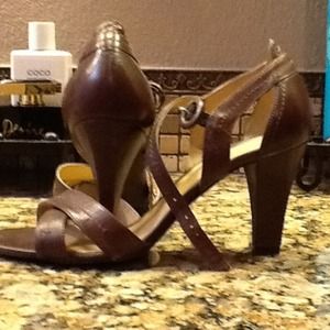 Brown dress sandals