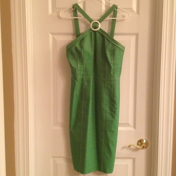 Green David Meister dress