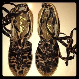 Sam Edelman Animal Print Espadrille - Size 6