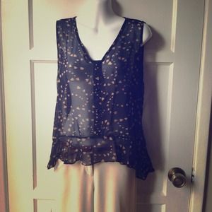 Hearts Sleeveless Blouse