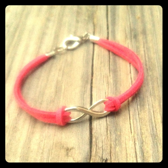 Hot Pink Infinity Bracelet