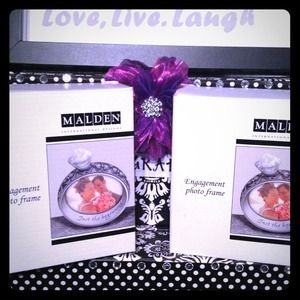 Two Engagement ring picture frames