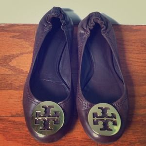 Tory Burch brown flats.