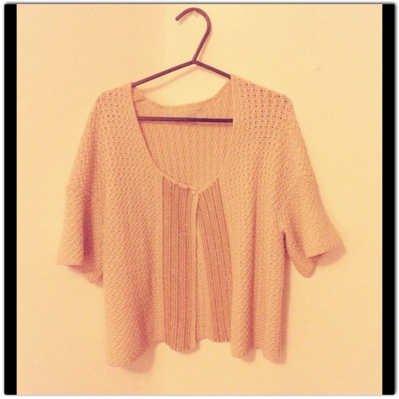 BUNDLED🎉Ann Taylor Loft Cream/Gold Cardigan - Picture 3 of 4