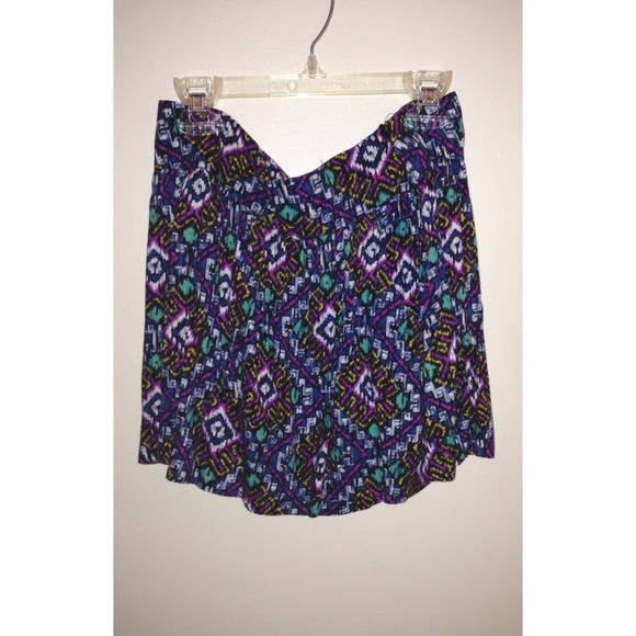Tribal Print Skater Skirt