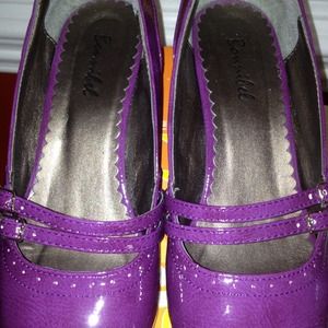 Purple baby-doll casual shoes