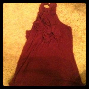 Dark purple halter top