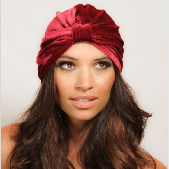 Accessories - Velvet Oxblood Full Turban