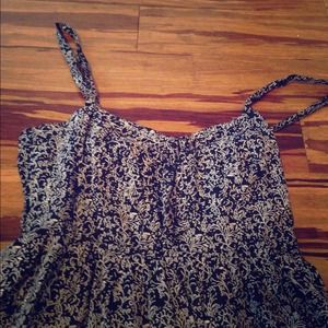 Black and White Patterned Casual Dress