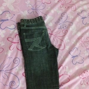 Black/gray 7 jean