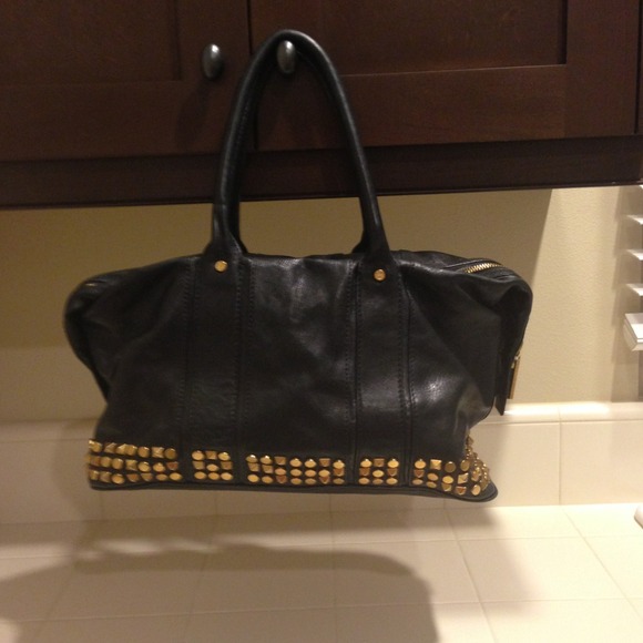 Tory Burch black and gold shoulder bag
