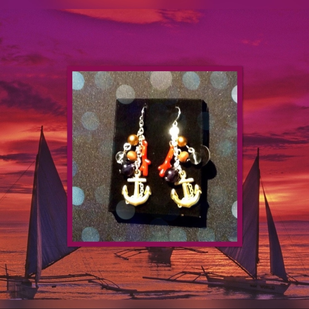 ✨Sailor Charm Earrings✨