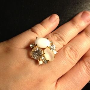 REDUCED NWT Clustered Banana Republic gem ring