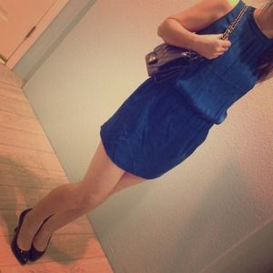 Banana Republic Silk Teal Dress