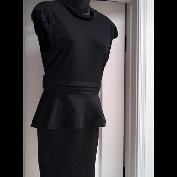 Black Peplum Dress