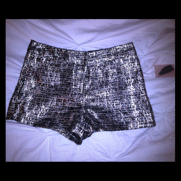 HOST PICK!! Metallic shorts / tags attached - Picture 1 of 3