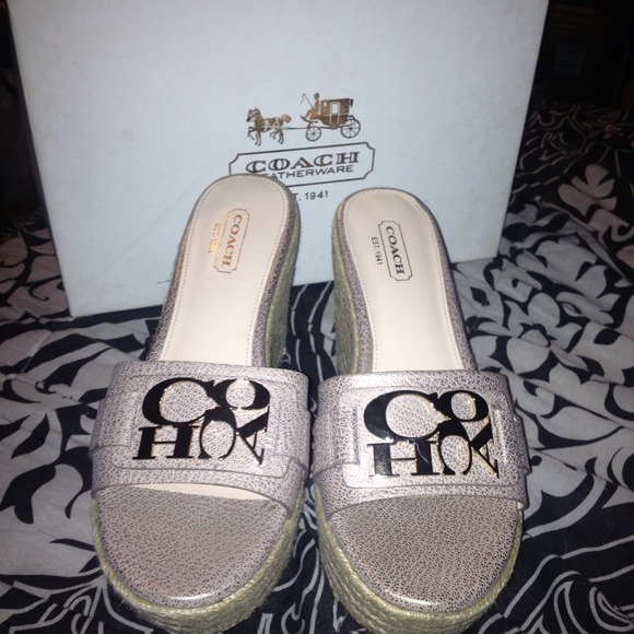 Brand new Coach wedges