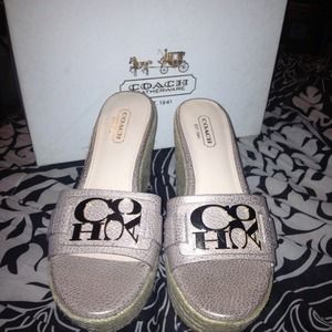 Brand new Coach wedges