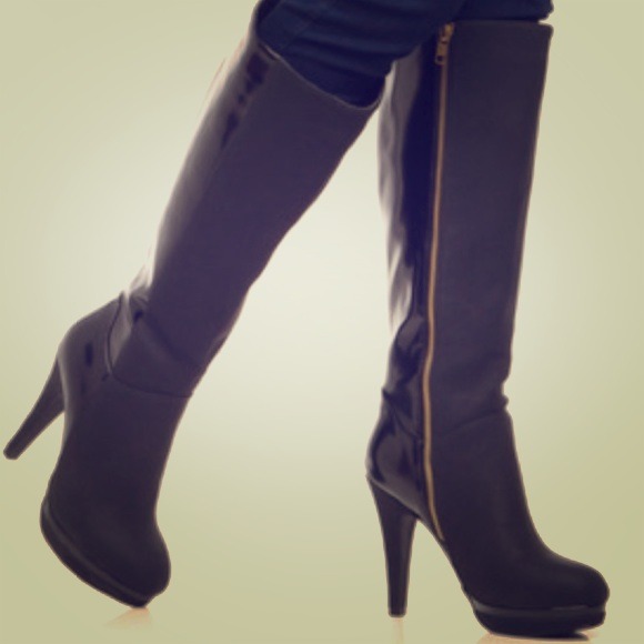 Need to get rid of these today! Black heeled boots