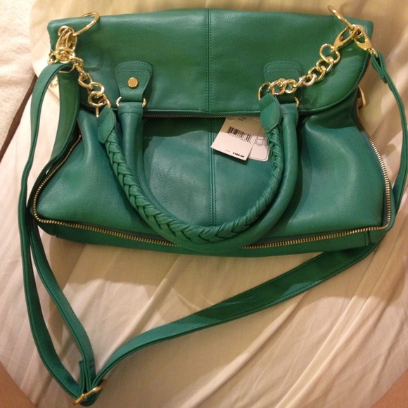 ✨SOLD✨💯authentic teal steve madden bag