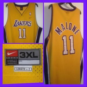 🏀MENS NIKE NBA LOS ANGELES LAKERS KARL MALONE #11