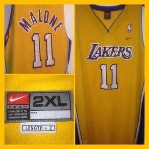 🏀MENS NIKE NBA LOS ANGELES LAKERS KARL MALONE #11