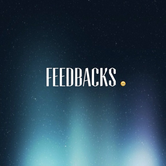 Your feedbacks are appreciated 😁