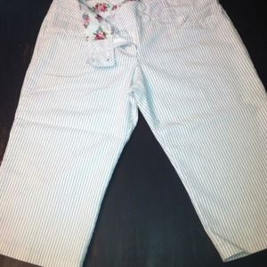 Khols white and grey pin striped