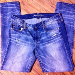 ~RESERVED~ A&E distressed skinny jeans 14/reg