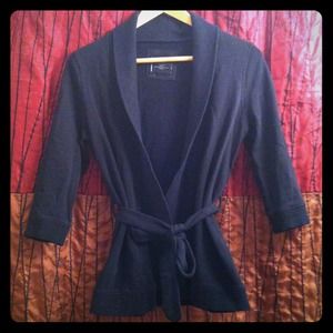 Shawl Collar Belted Cardigan