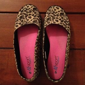 Cheetah print pink insole SUPER comfy soft sz 10