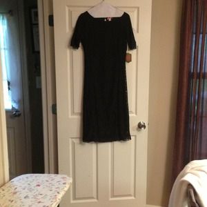Brand new all over lace elegant black dress.