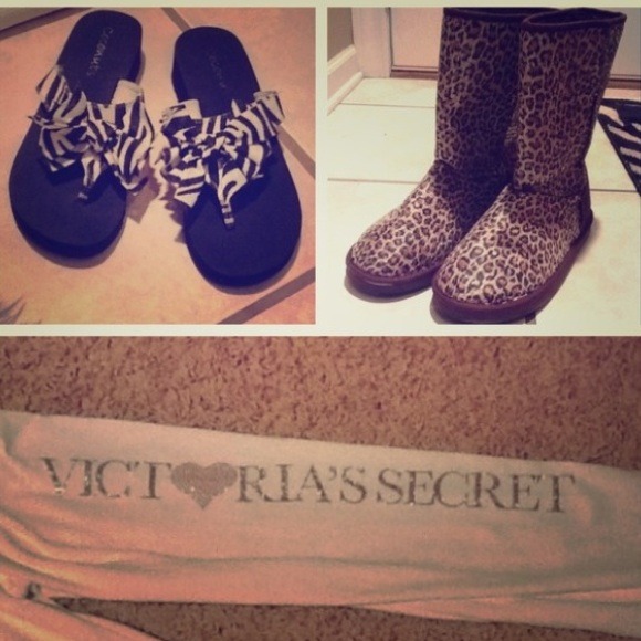 BUNDLE . Sandals , Boots & VS Pants .