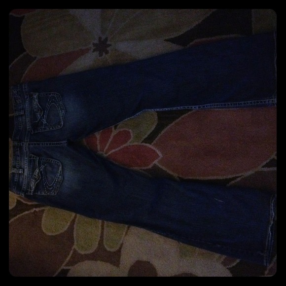 Silver Jeans only worn twice. 33W33L