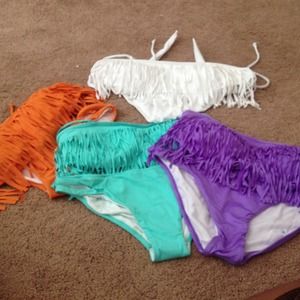 Fringe bathing suits
