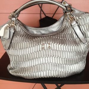 Silver hobo bag new