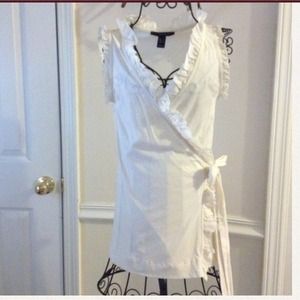 Large wrap blouse cotton t material NWOT