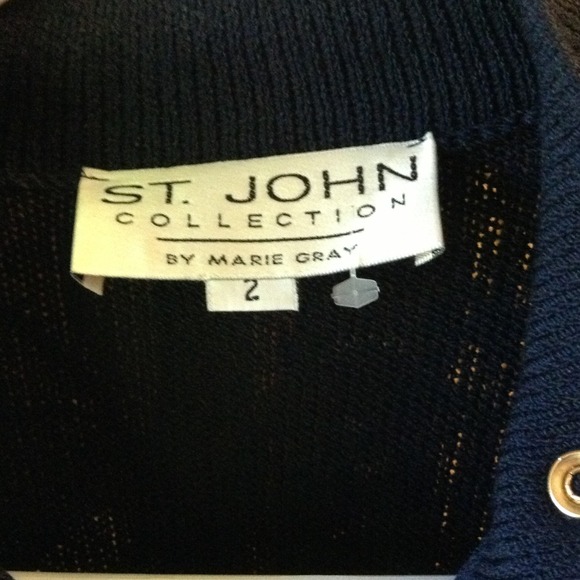 Authentic St. John collection navy dress - Picture 2 of 3