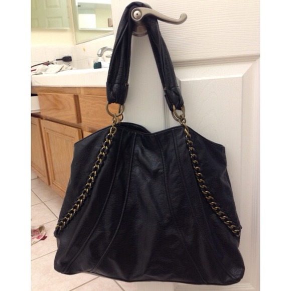 Urban Outfitters Deux Lux black leather bag/ purse