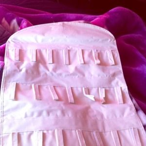 Hangable jewelry organizer with Velcro straps