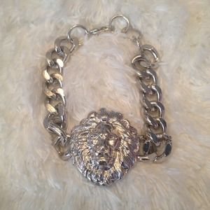 Lion Head Curb Chain Bracelet