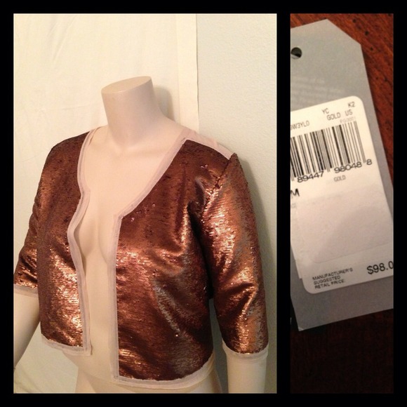 New Guess Sheer and Sequin Jacket 🐝 - Picture 2 of 4