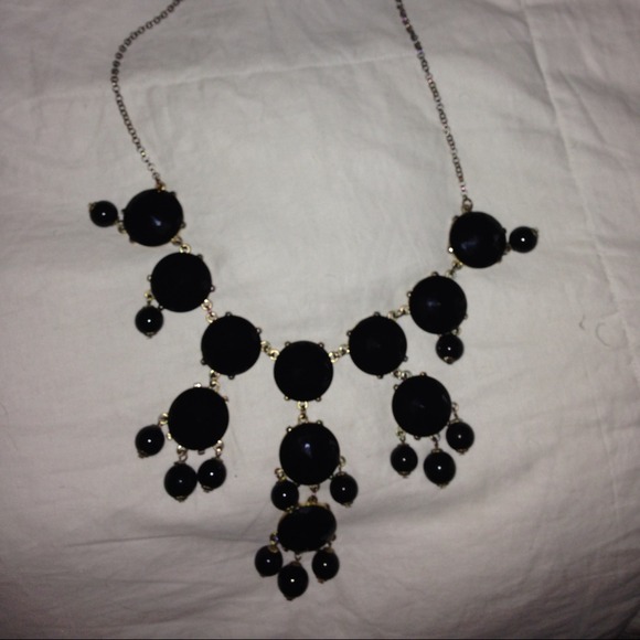 Authentic black jcrew bubble necklace