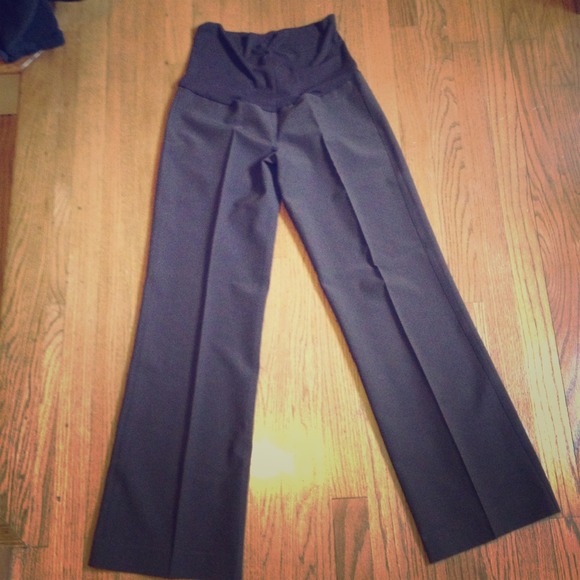 Chocolate Brown Career Maternity Pants