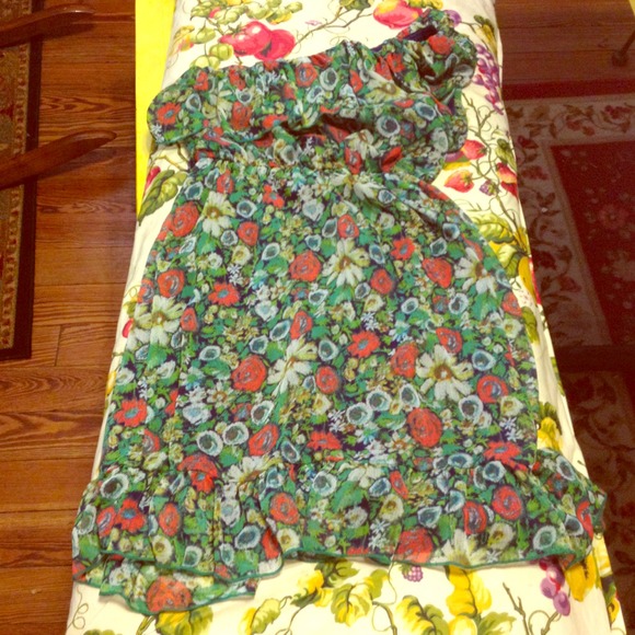 One shoulder mini dress