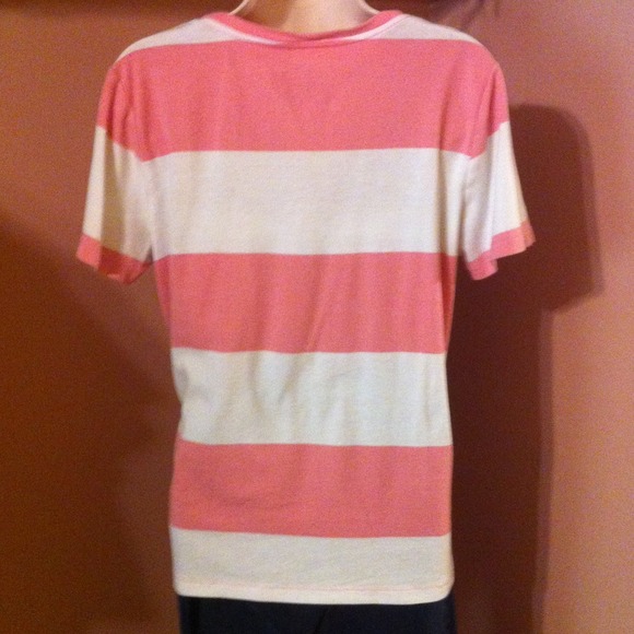 Pink and white striped top - Picture 3 of 4