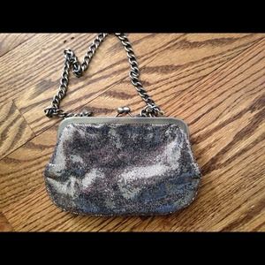 Express sequin evening clutch