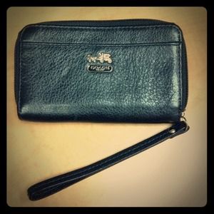 Coach Small Leather Wristlet