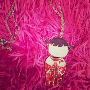 Vintage Asian SchoolGirl Pendant